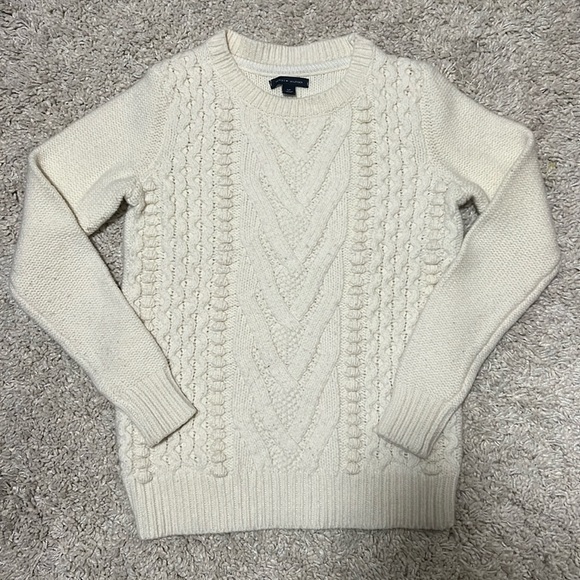 Tommy Hilfiger Sweaters - Tommy Hilfiger Cream Women’s Wool/Arcylic Sweater Size‎ Small